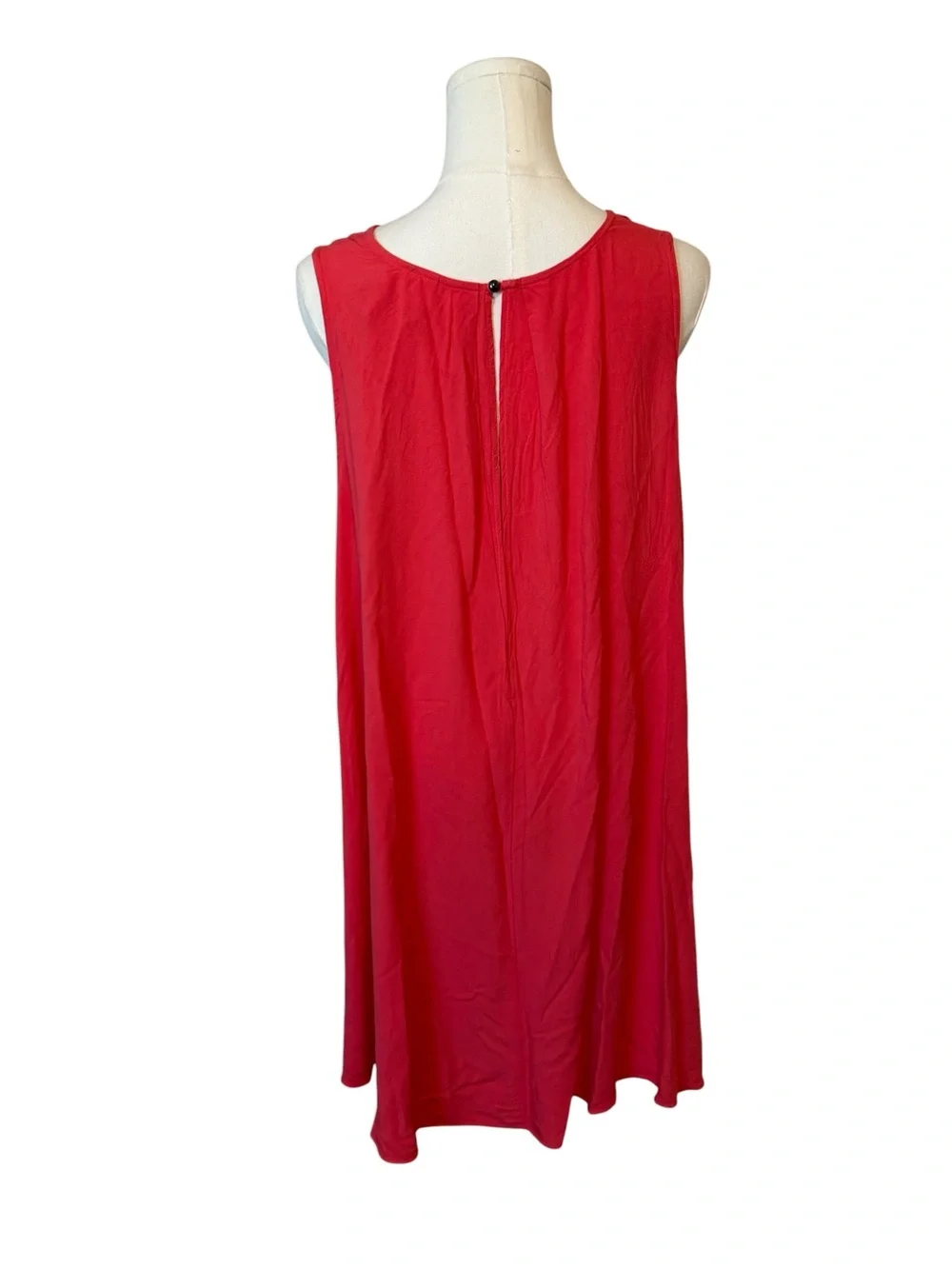 Free People Red V-Neck Swing Swim Coverup